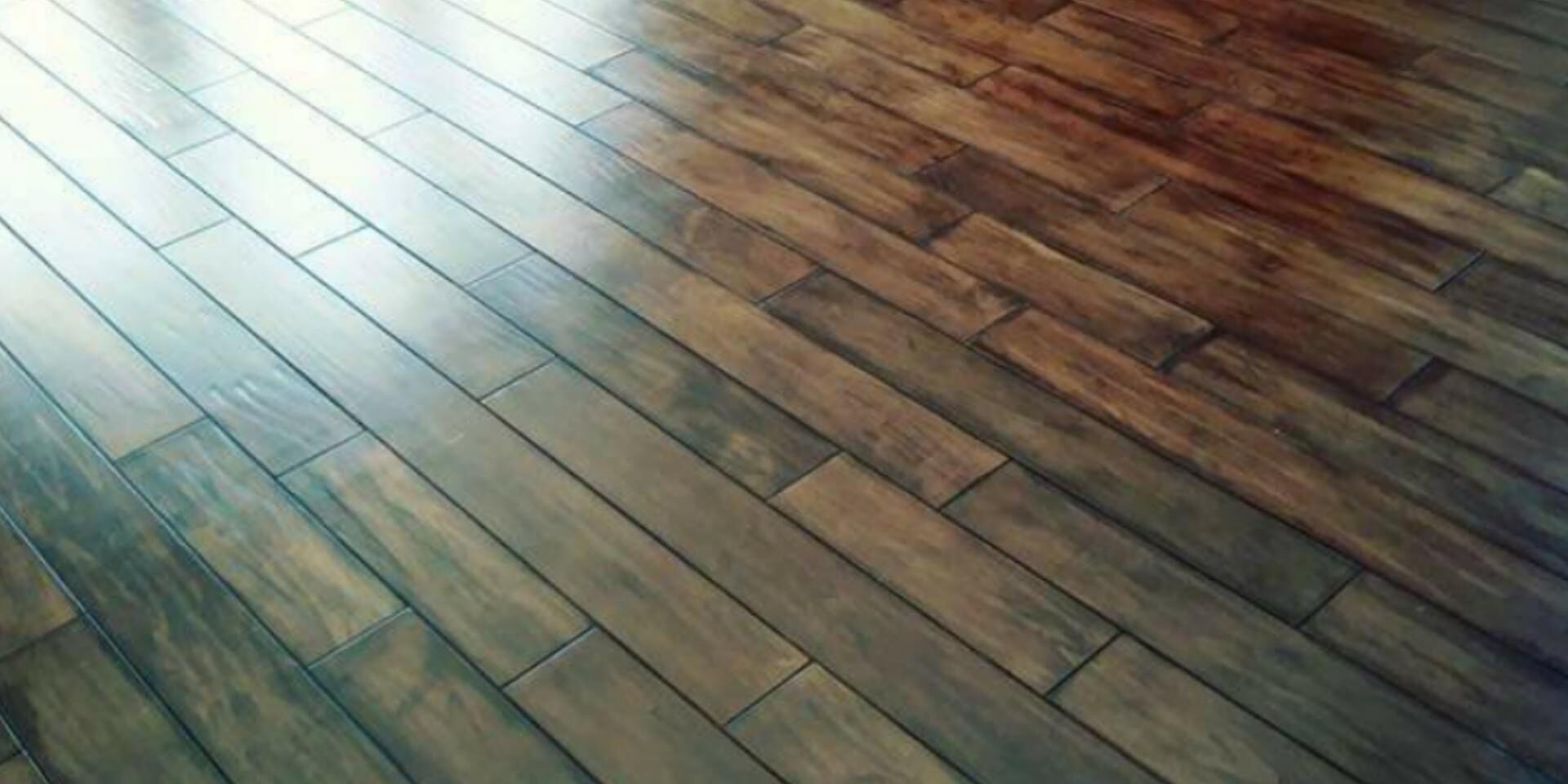 A hardwood floor with no one in it.